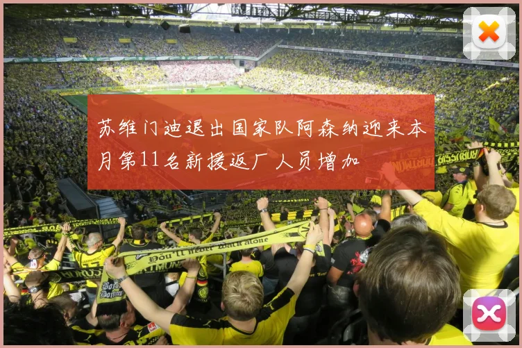 苏维门迪退出国家队阿森纳迎来本月第11名新援返厂人员增加